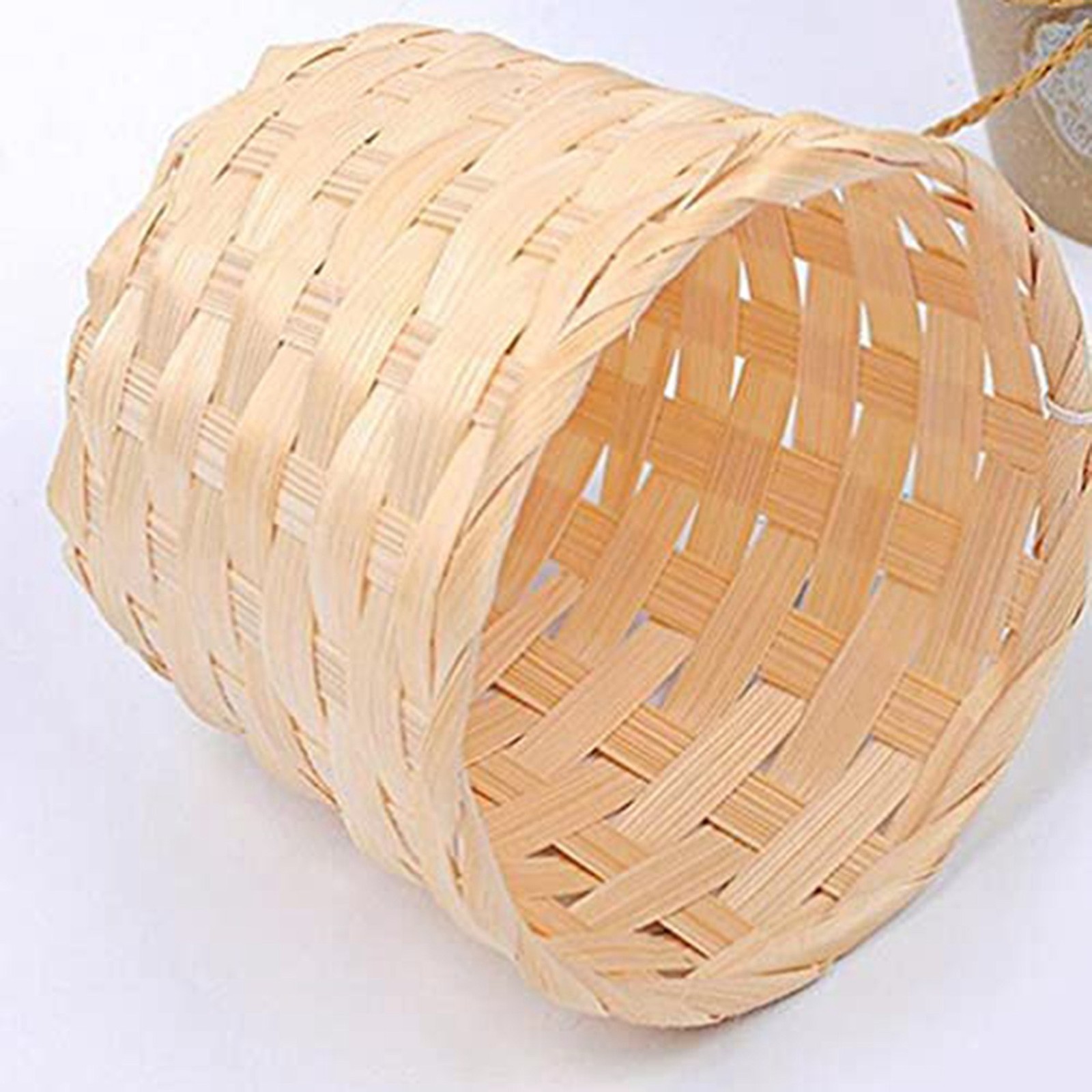5PCS Woven Baskets Without Handles for Party Favors Crafts Decor Suitable2011