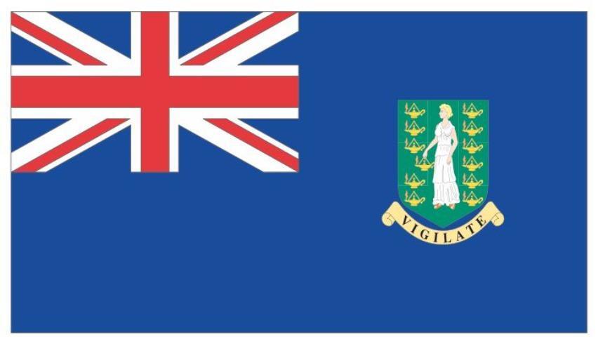 British Virgin Islands Ensign Flag Sticker Decal F71