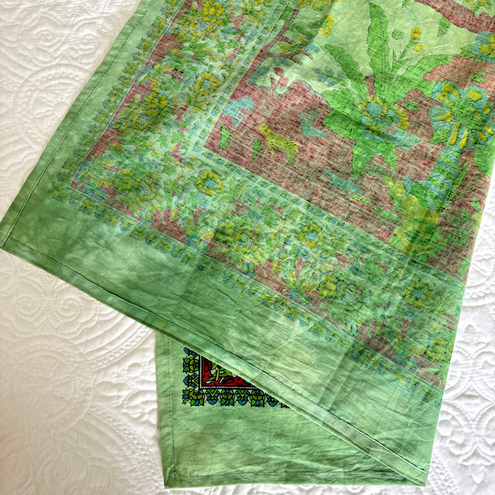 Tree of Life Green Hippie Tapestry Bohemian Wall Hanging Ethnic Decor 29×44&Prime;