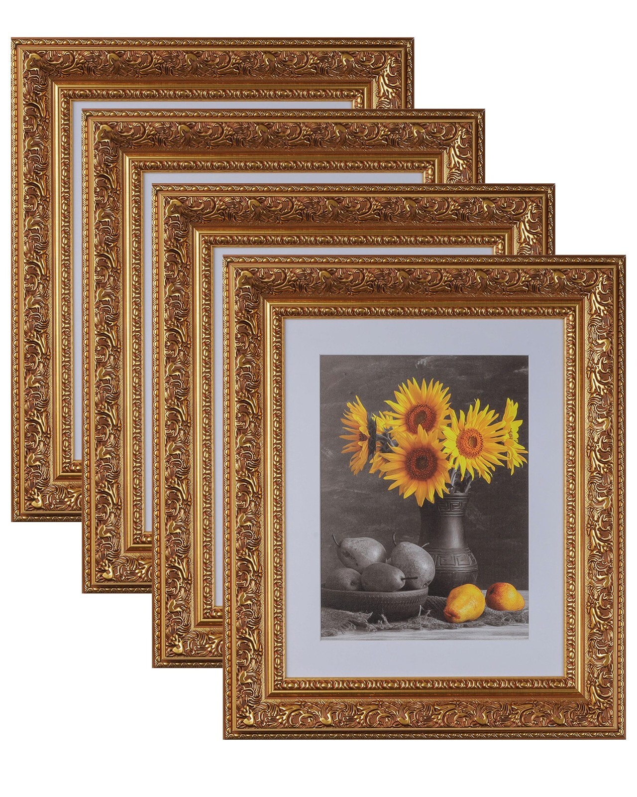 3-1/2&Prime; Ornate Gold Picture Frame 4 Set 3348 11×14 12×18 16×20 24×36 30×40 SALE