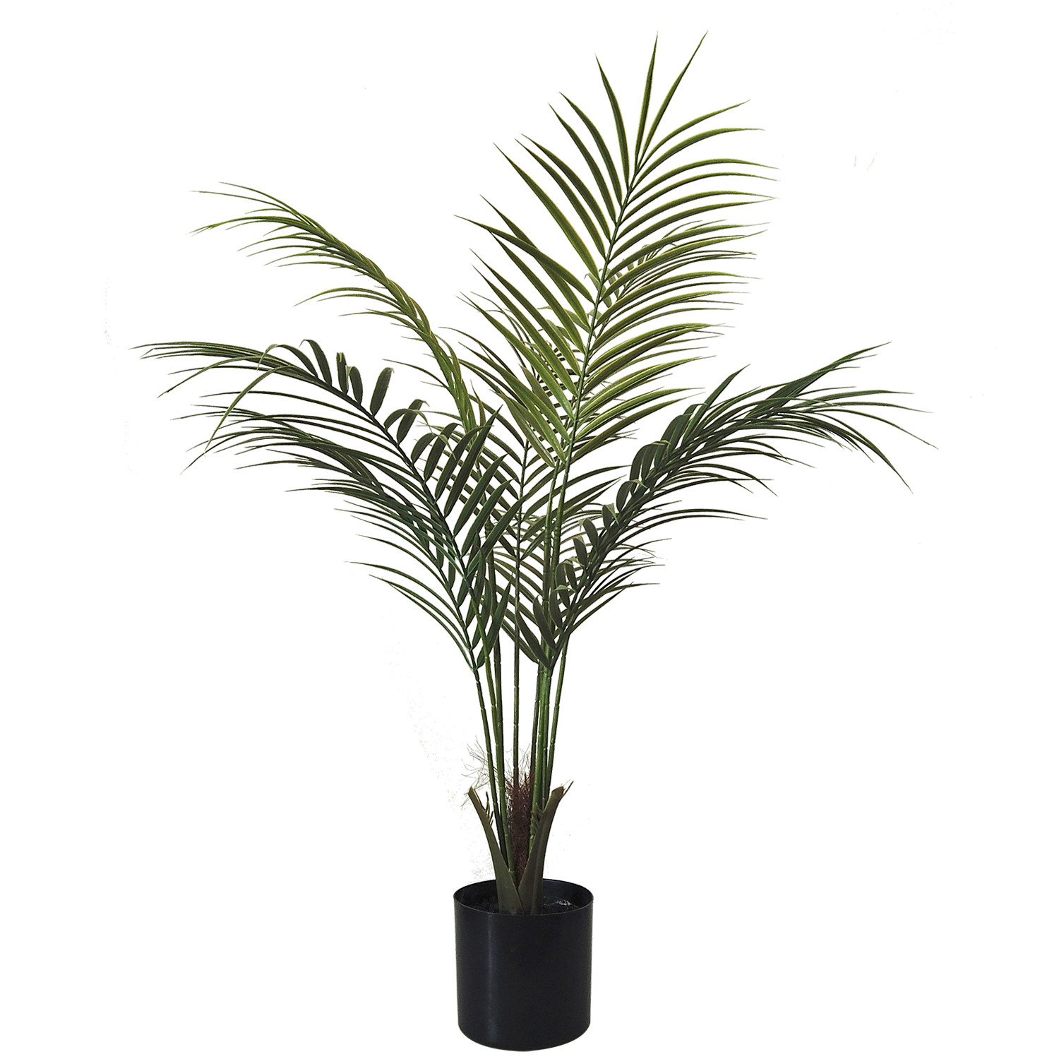 90 cm 2 Pack Artificial Areca Palm Realistic Fake Plant for Indoor Home Garden