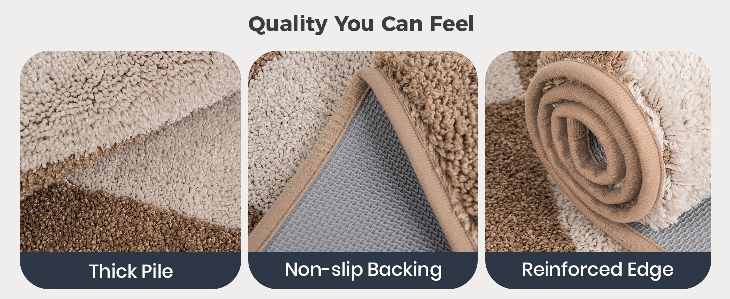 Bathroom Rug Non-Slip Machine Washable 24&Prime; x 36&Prime;, Super Absorbent and Quick-Dry