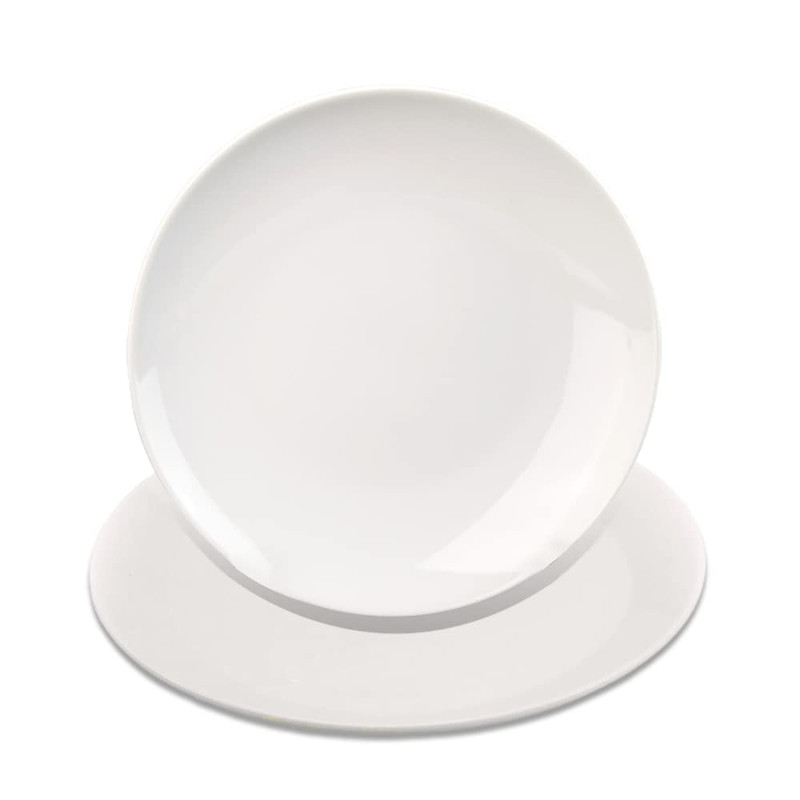 Mr.R Set Of 2 Sublimation Blanks White Ceramic Moon Plate Standporcelain Plates