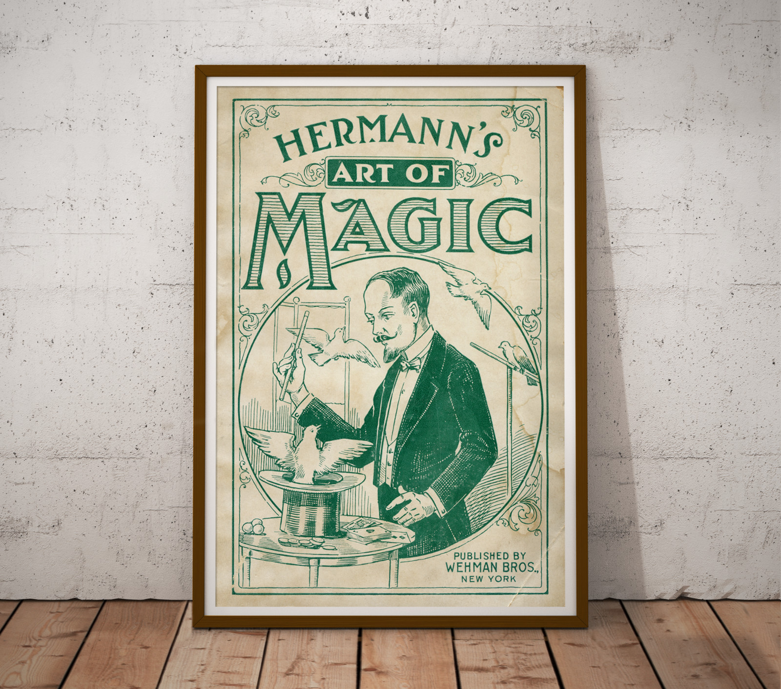 1910 Hermann&rsquo;s Art of Magic POSTER – Magician – Performer – Stage – Tricks