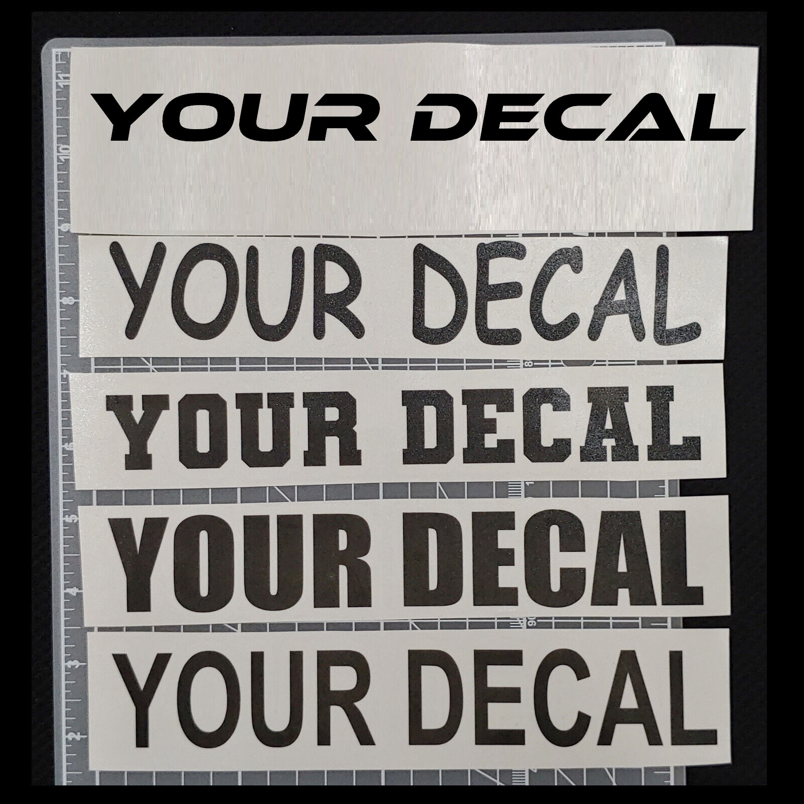 12&Prime; Custom Personalized Vinyl Lettering Name Decal Sticker Car Window Tumbler (L