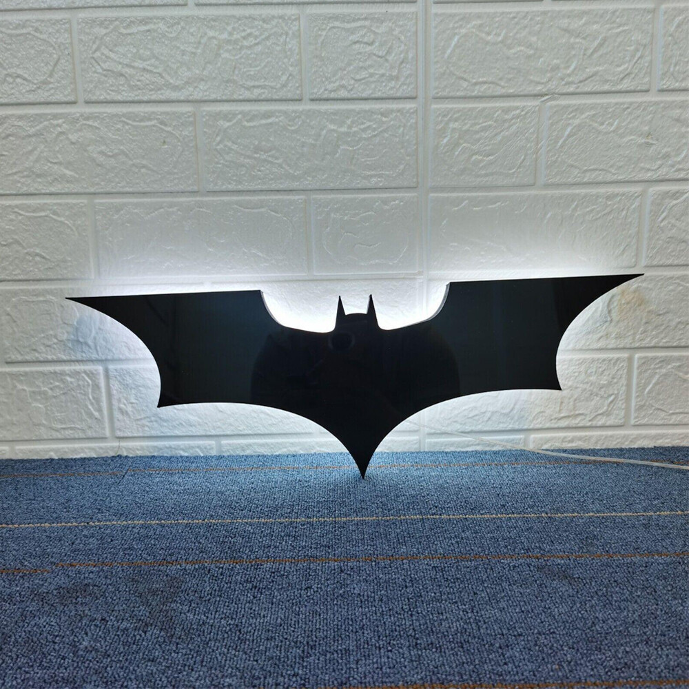 Batman Led Logo Lightbox 3d Printed Lightbox Led Light for Game Decor