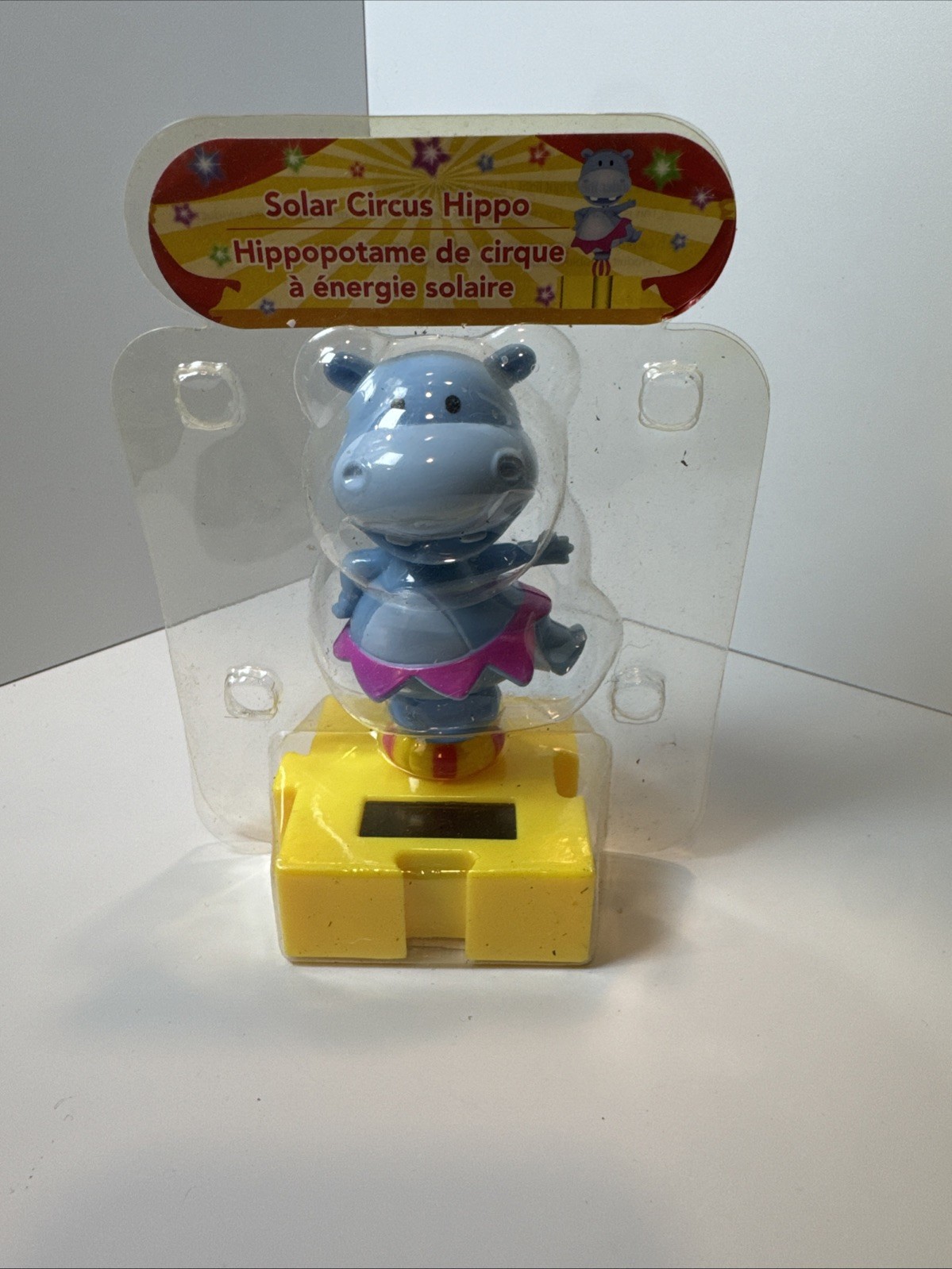 Solar Power Dancer Circus Hippo Bobble Toy