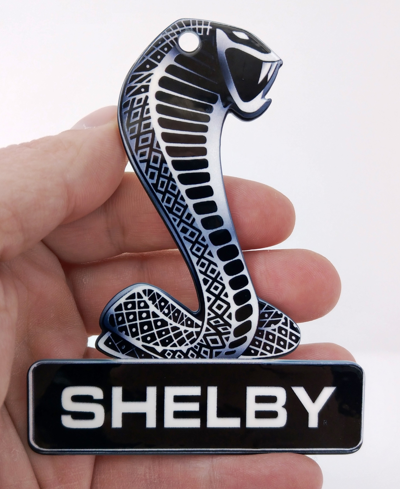 Shelby Cobra Snake On Box Steel Sign