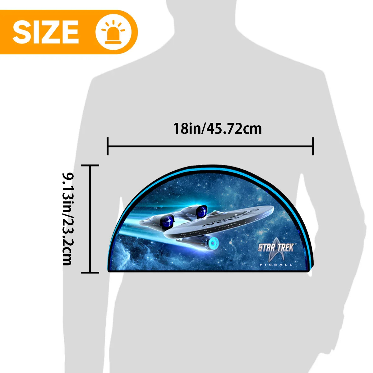 Star Trek Pinball Topper 3D Printed Led Lightbox for The Legends Pinball Machine