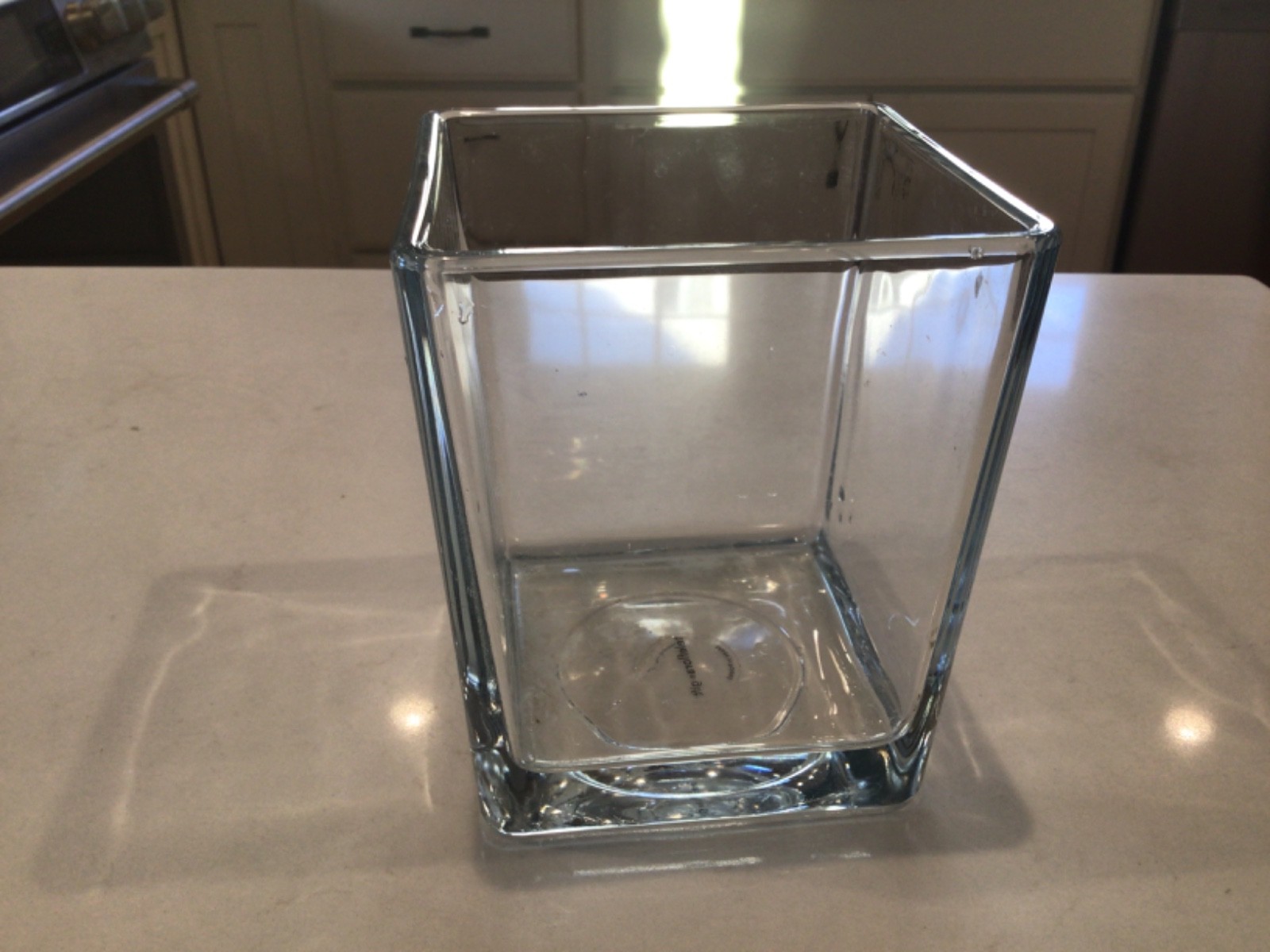 Telflora Square Glass Vase 5”x4&Prime;x4&Prime;