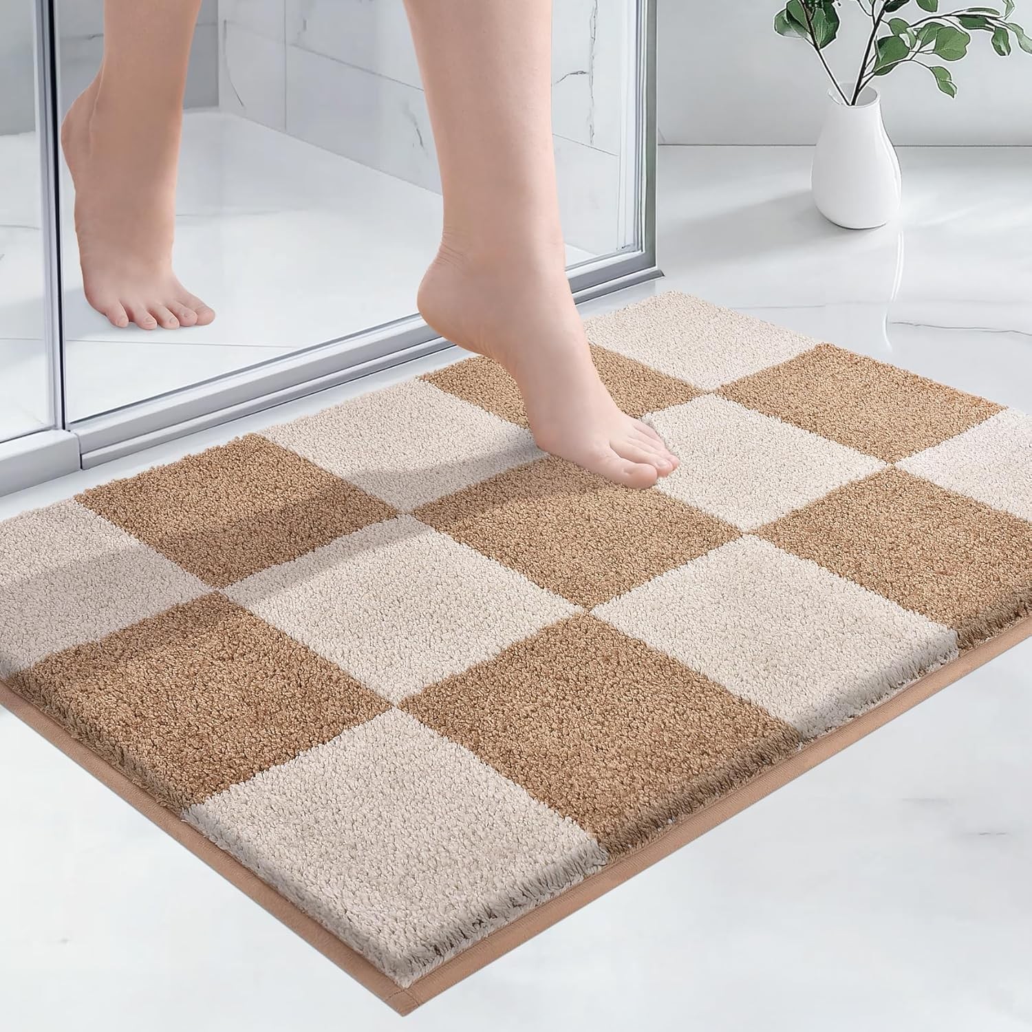 Bathroom Rug Non-Slip Machine Washable 24&Prime; x 36&Prime;, Super Absorbent and Quick-Dry