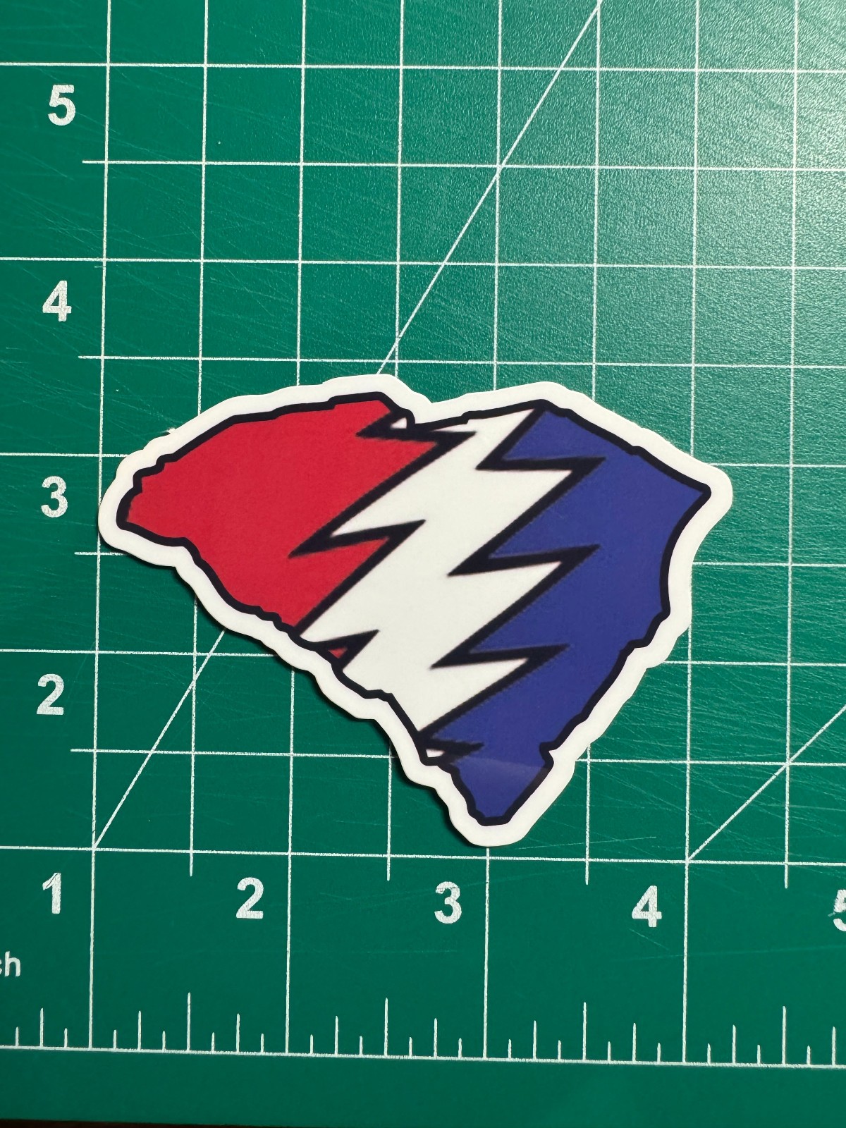 South Carolina Stealie – Grateful Dead – Laminated Vinyl Sticker 3&Prime;x2.5&Prime;