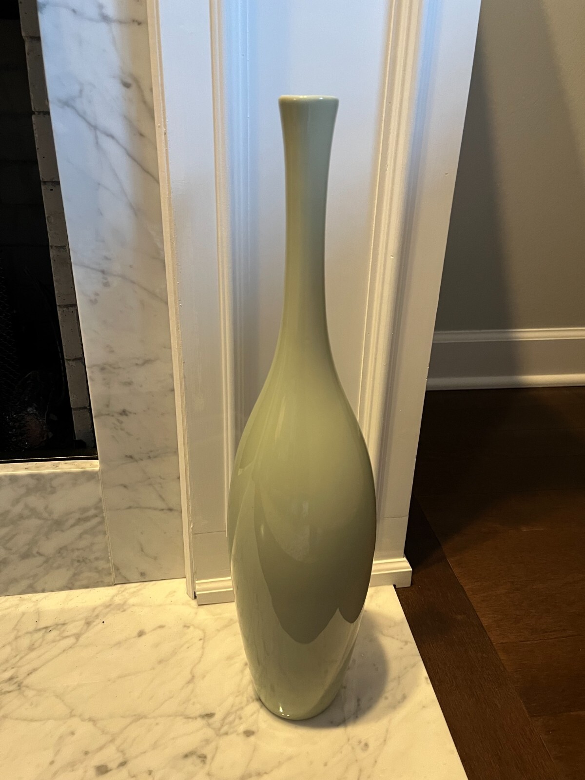 Beautiful GLOBAL VIEWS Ceramic Softly Curved Teardrop Vase – 19.5&Prime; Tall
