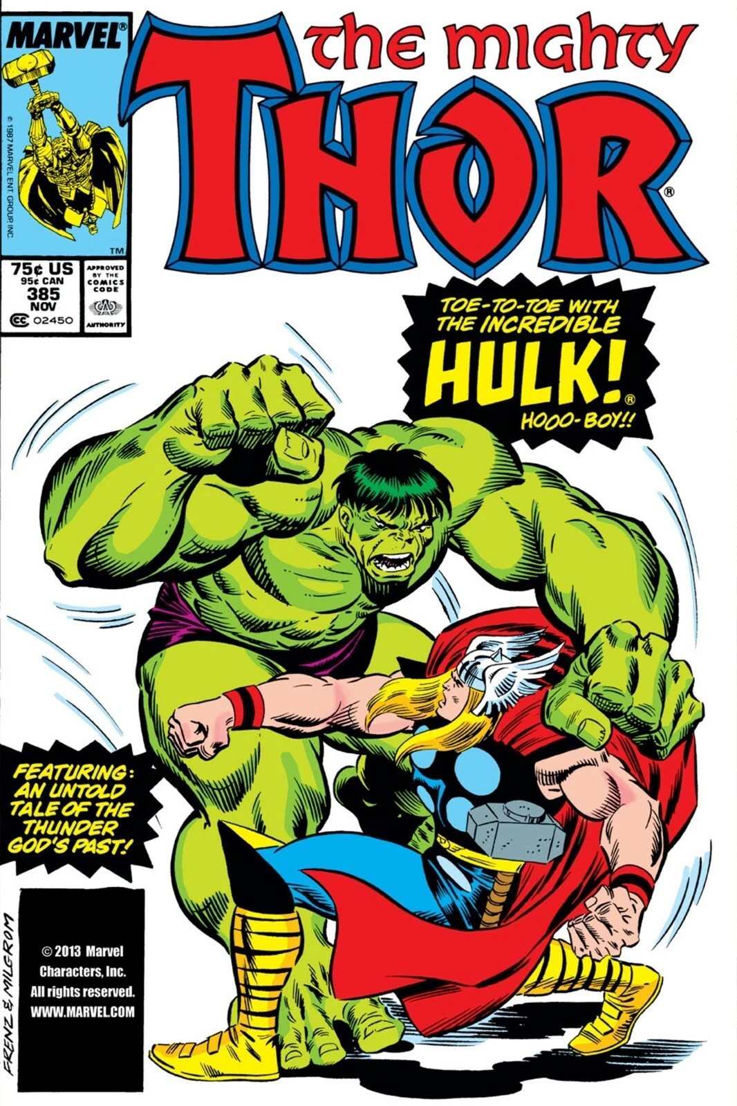 Thor vs Hulk Comic Book Cover Poster print 11&Prime;x17&Prime; home decor