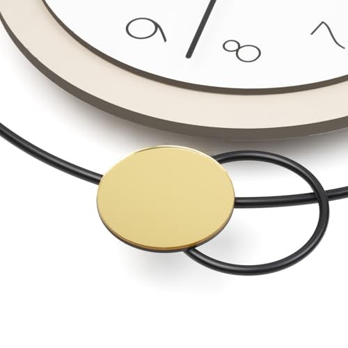 Large Wall Clock Decorative Modern Clock with Pendulum Silent Non 15*28 in