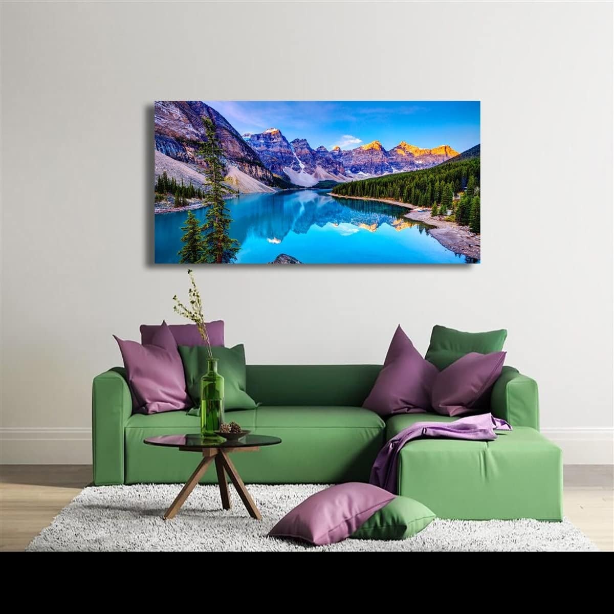 Wall Art Lake Mountain Landscape Picture Print Canvas Wall Art Modern Giclee …