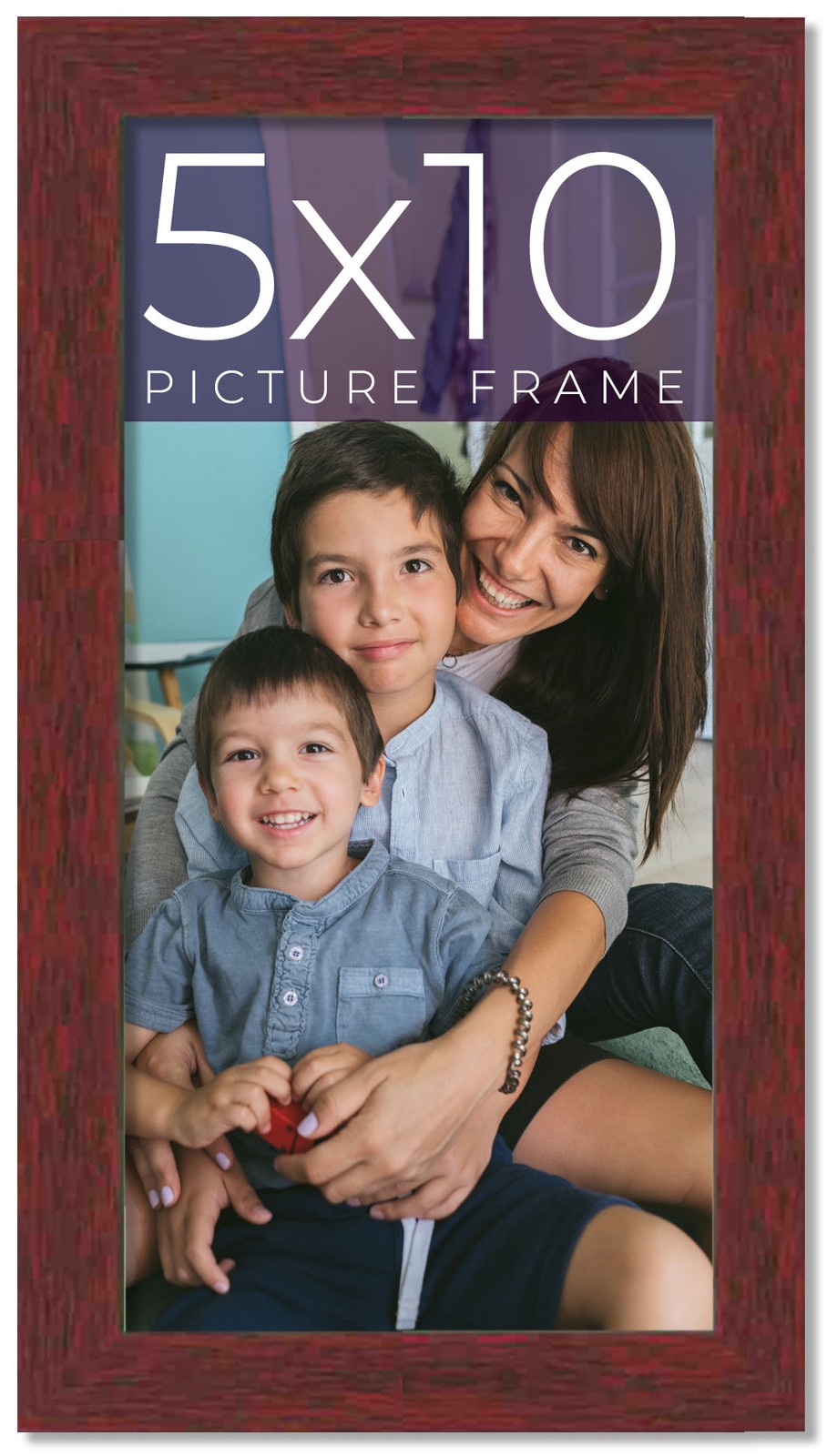 5×10 IN Frame Brown Solid Wood Picture Frame Width 0.75 Inches | Interior Frame