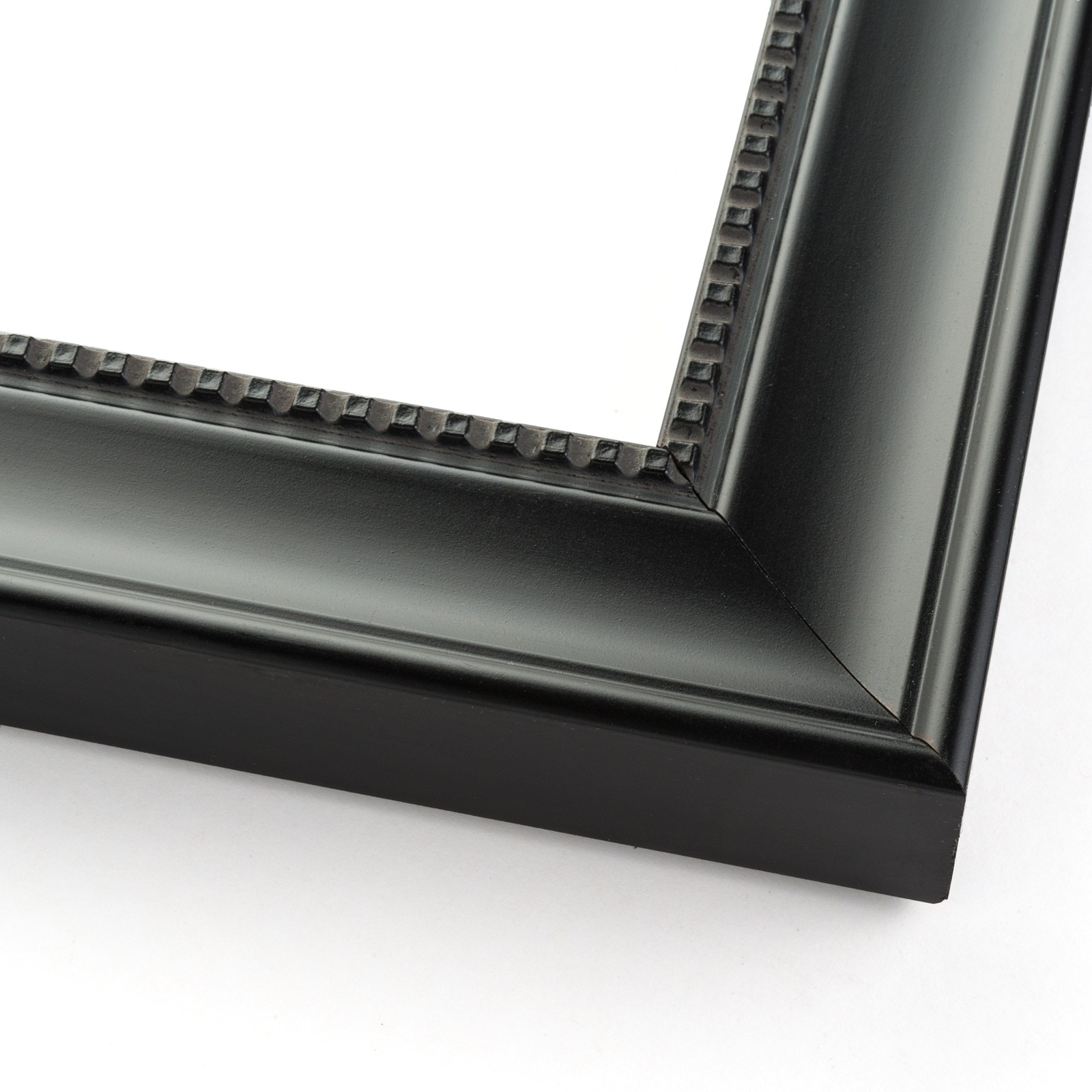 12×32 Frame Black Real Wood Picture Frame Width 1.5 inches | Interior Frame Dept