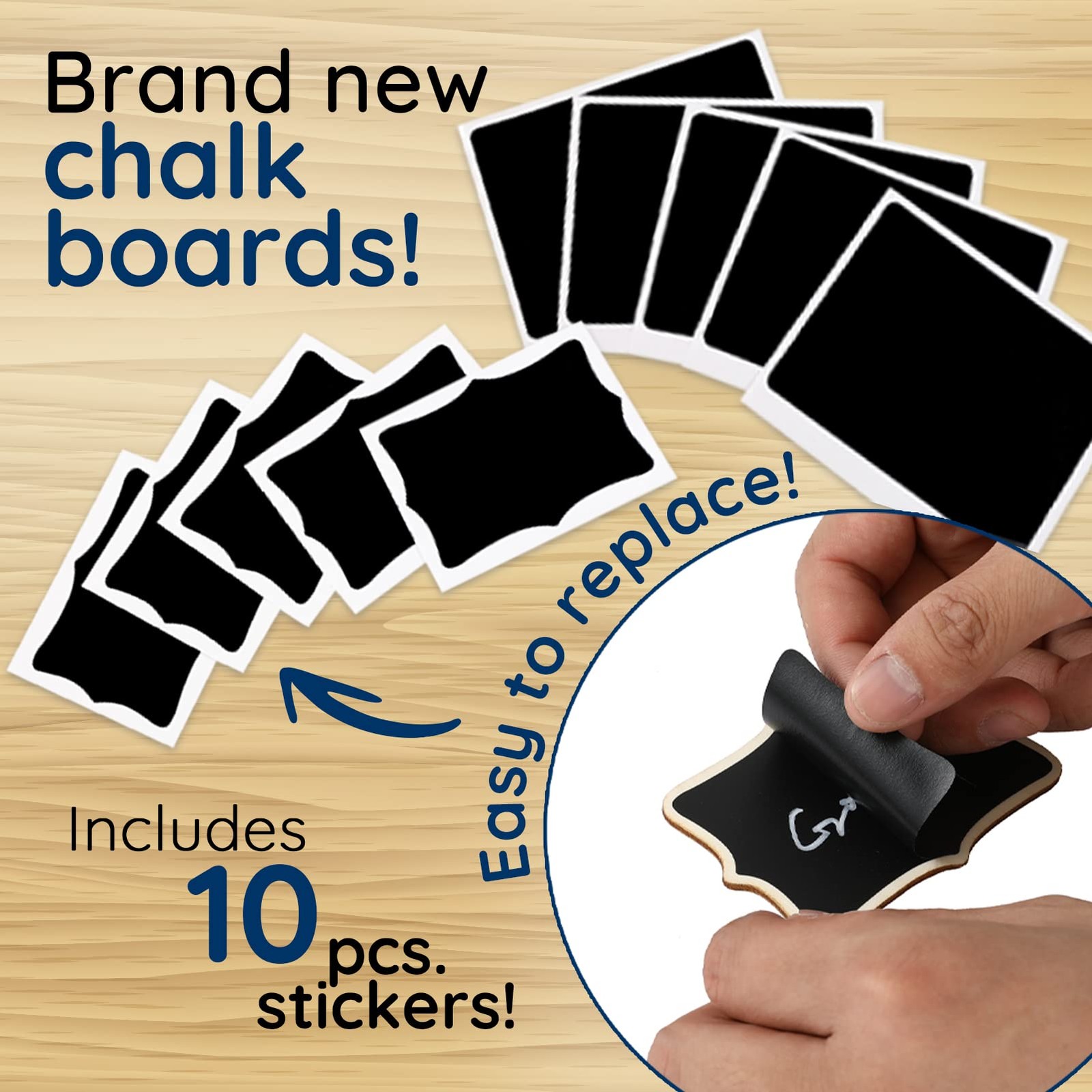Oleoletoy Mini Chalkboard Signs 20 Pack Framed Small Chalk Board Food Labels