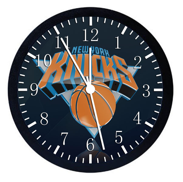 New York Knicks Black Frame Wall Clock Nice For Decor or Gifts W85