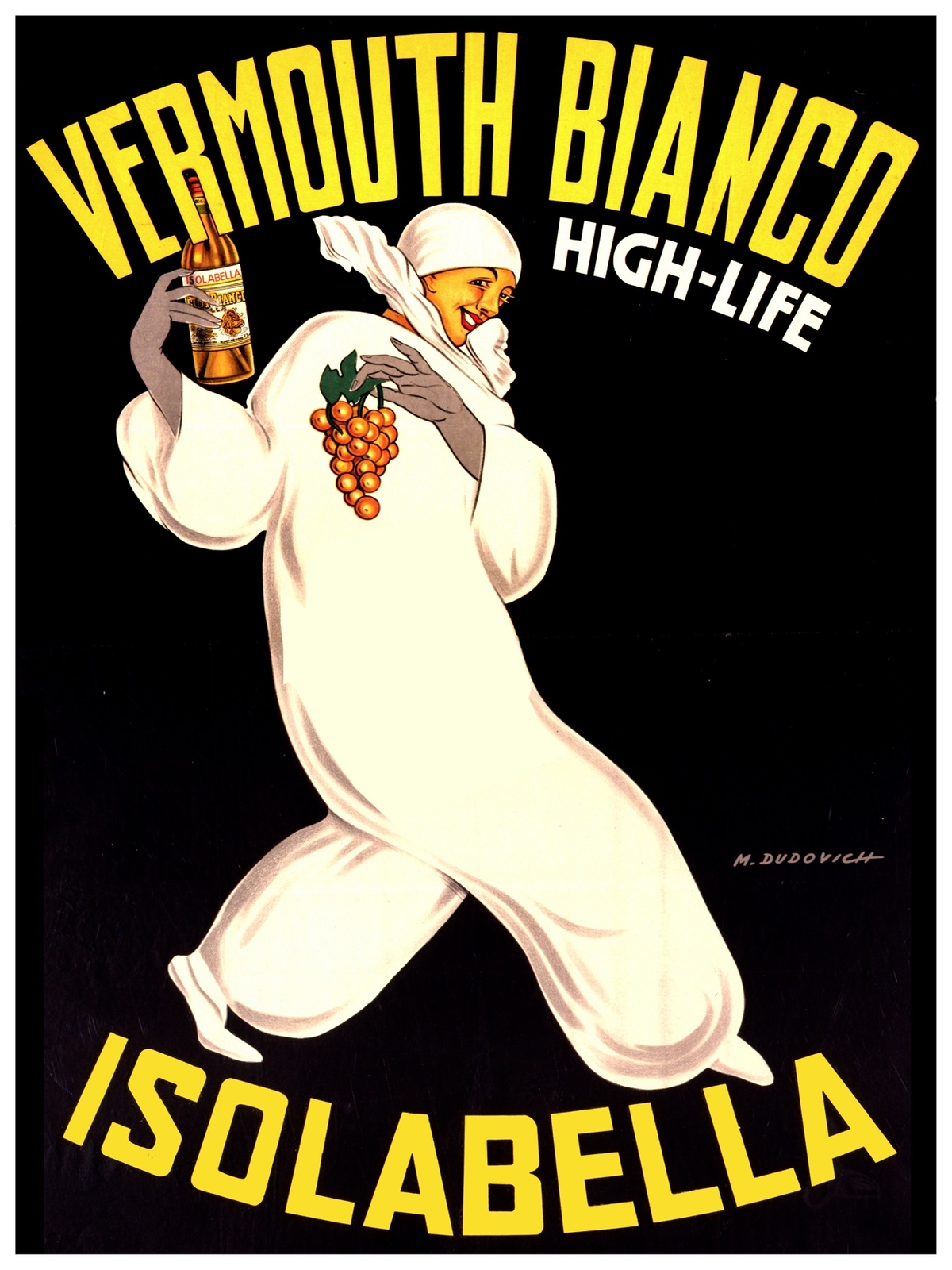 5867.Vermouth Bianco Isolabella Cappiello Poster.Interior design.Decoration Art