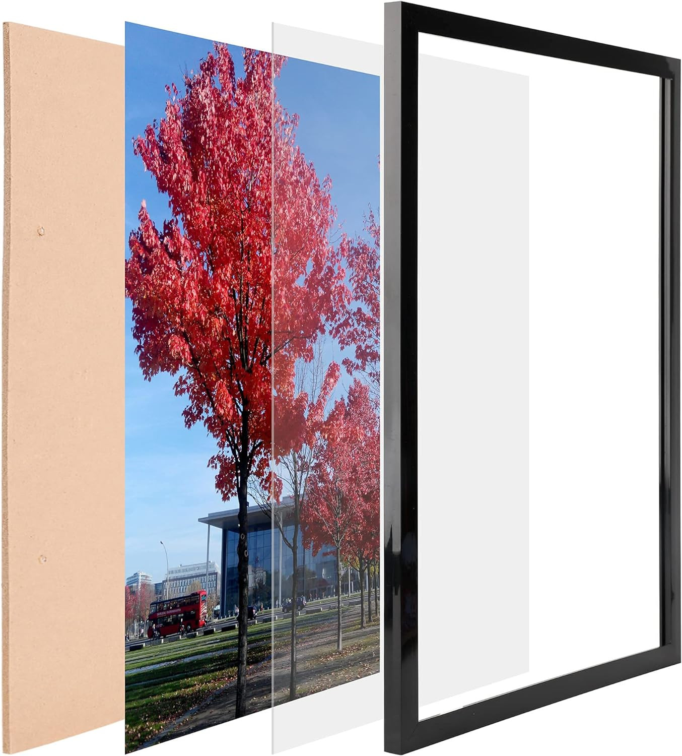 11X17 Picture Frame in Black, Display Pictures 11X17 Poster Frame, Wall Sign Pos