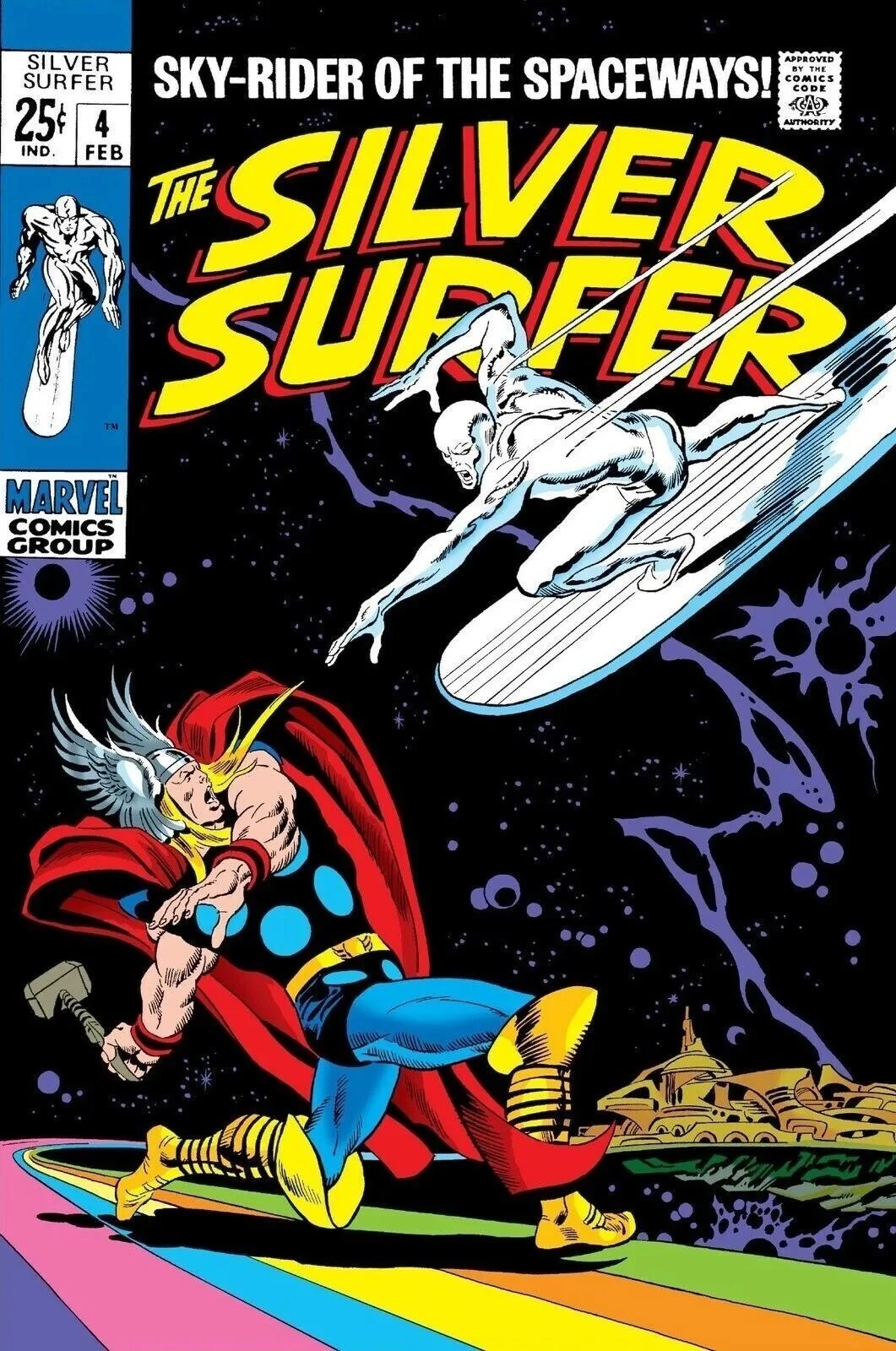 THE SILVER SURFER #4 COMIC BOOK COVER Poster print 11&Prime;x17&Prime; home decor