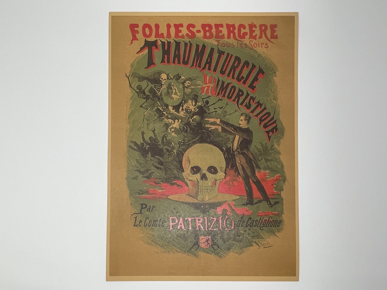Circus Poster Magic Show Freak Show Posters Skulls Ghosts Skeletons Wall Art