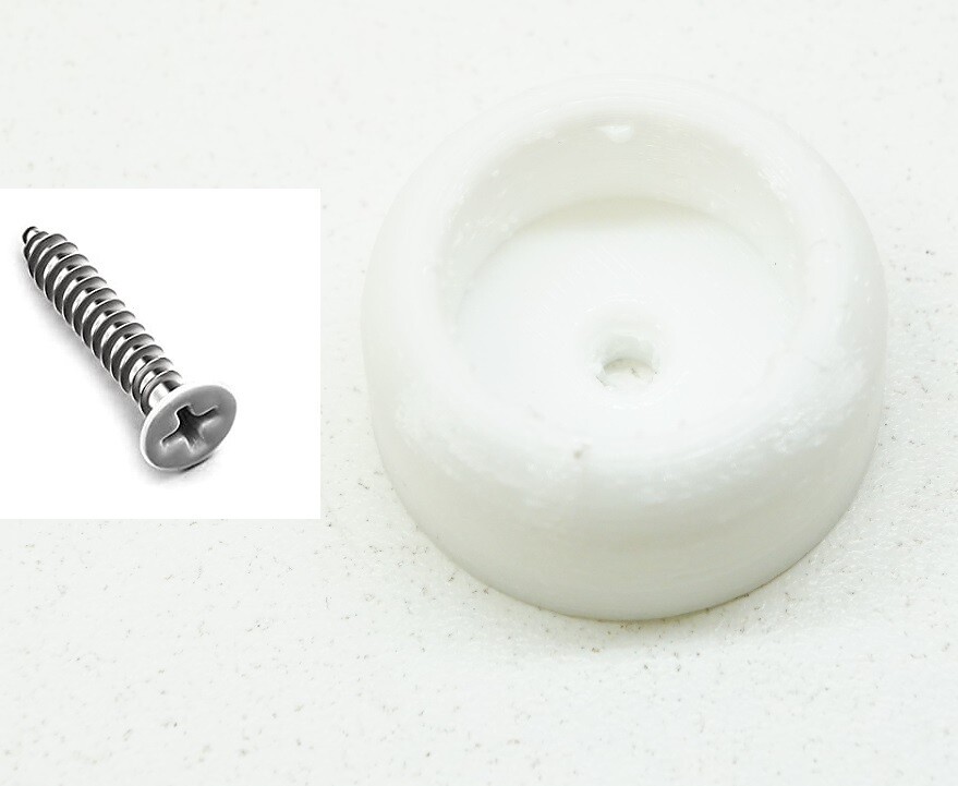 Wall Mounted Door Knob Bumper Wall Protector (WHITE/BLACK)