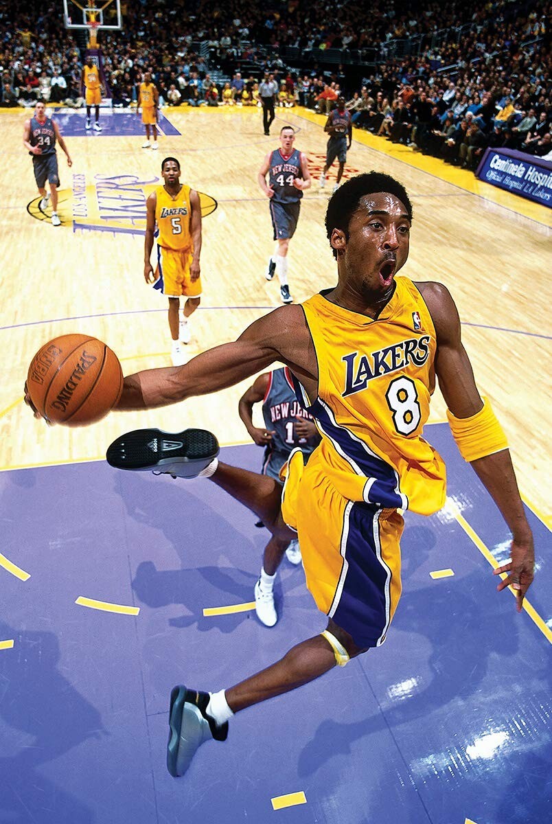 Kobe Bryant Win Dunk NBA Champion HD Photo Art Print Wall Trophy Poster 11×16