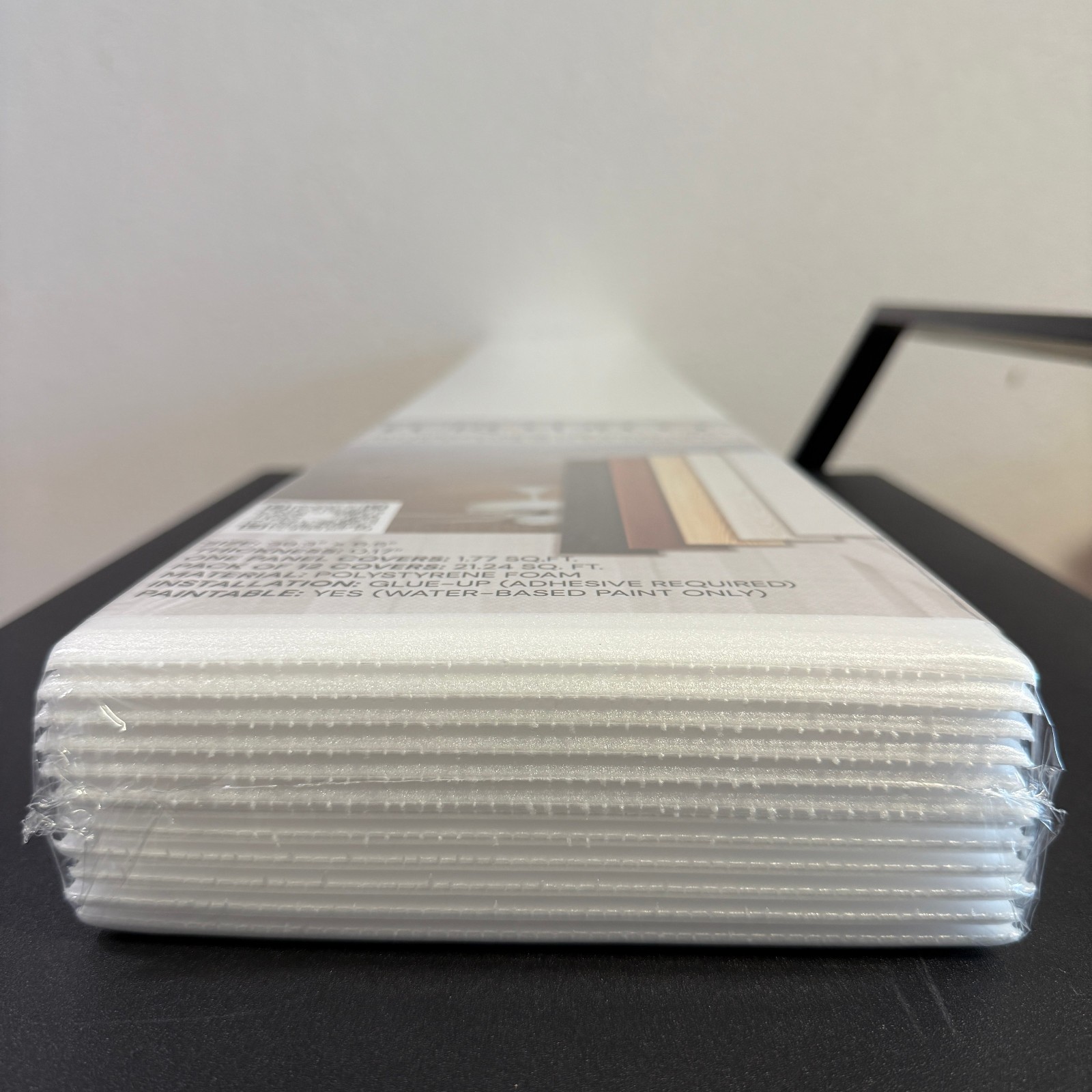 DIY Styrofoam Ceiling planks/Panels White – Glue up on popcorn. Pack of 36 pcs.