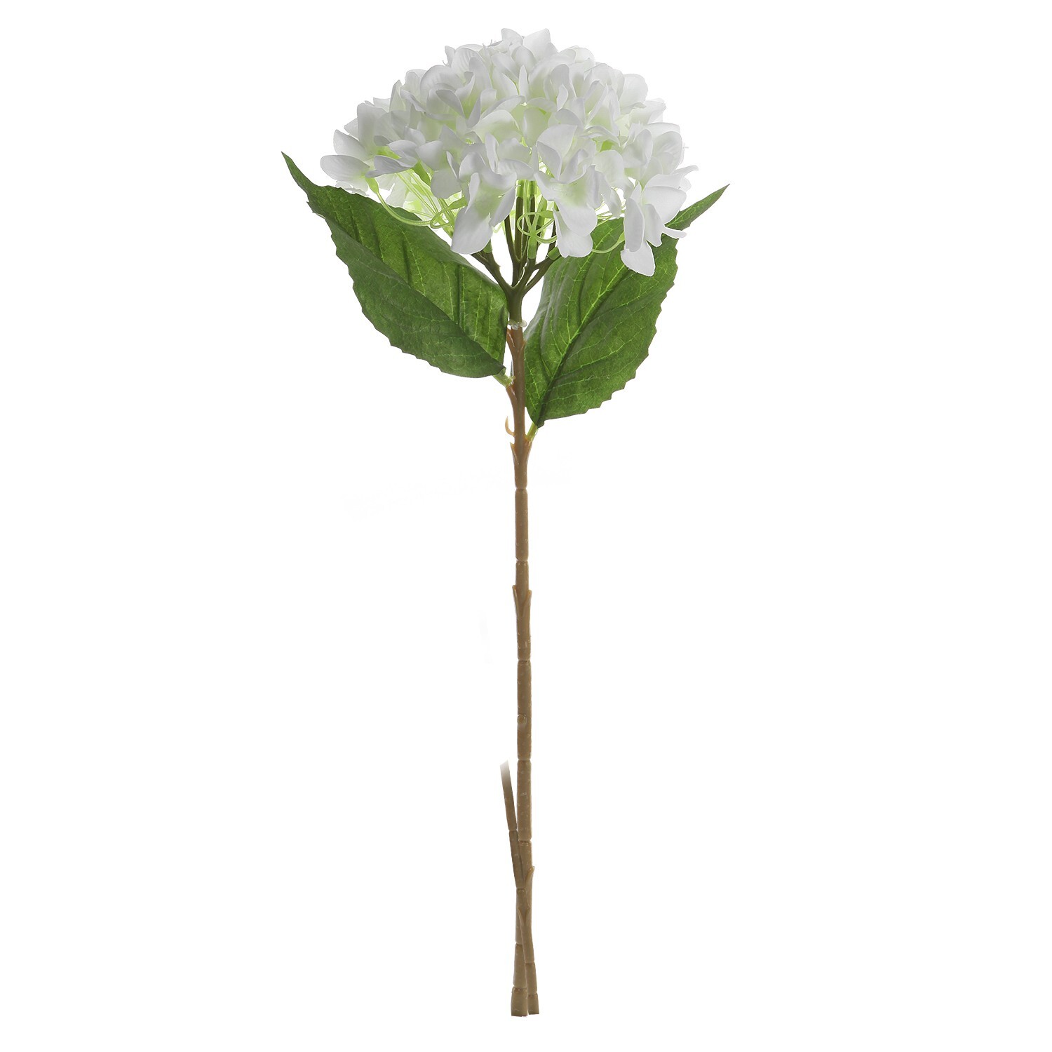 EZFLOWERY 5 Pcs Artificial Silk Hydrangea Flowers 18 » Bouquet Arrangement White
