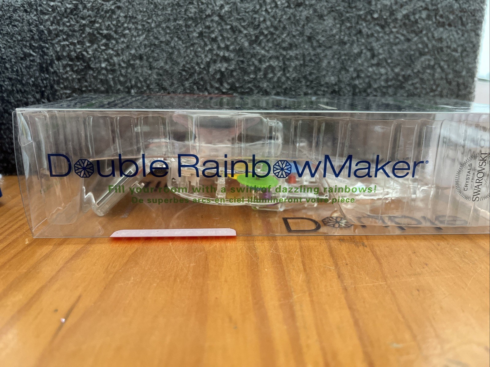KIKKERLAND Double Rainbow Maker Crystal Solar Panel Plastic NEW in Package e1