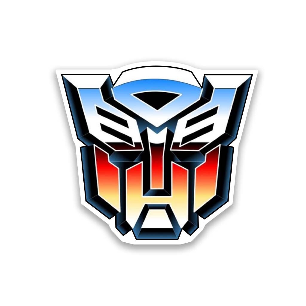 Transformers Vinyl Sticker 4&Prime; Wide – Includes Two Stickers