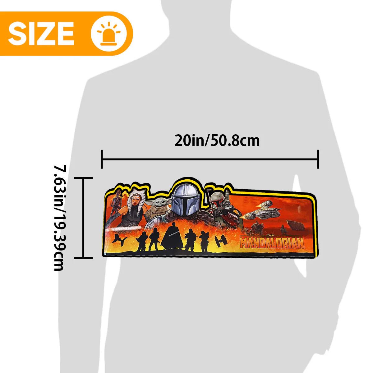 The Mandalorian Pinball Topper 3D Printed LED Lightbox for Pinball Machine