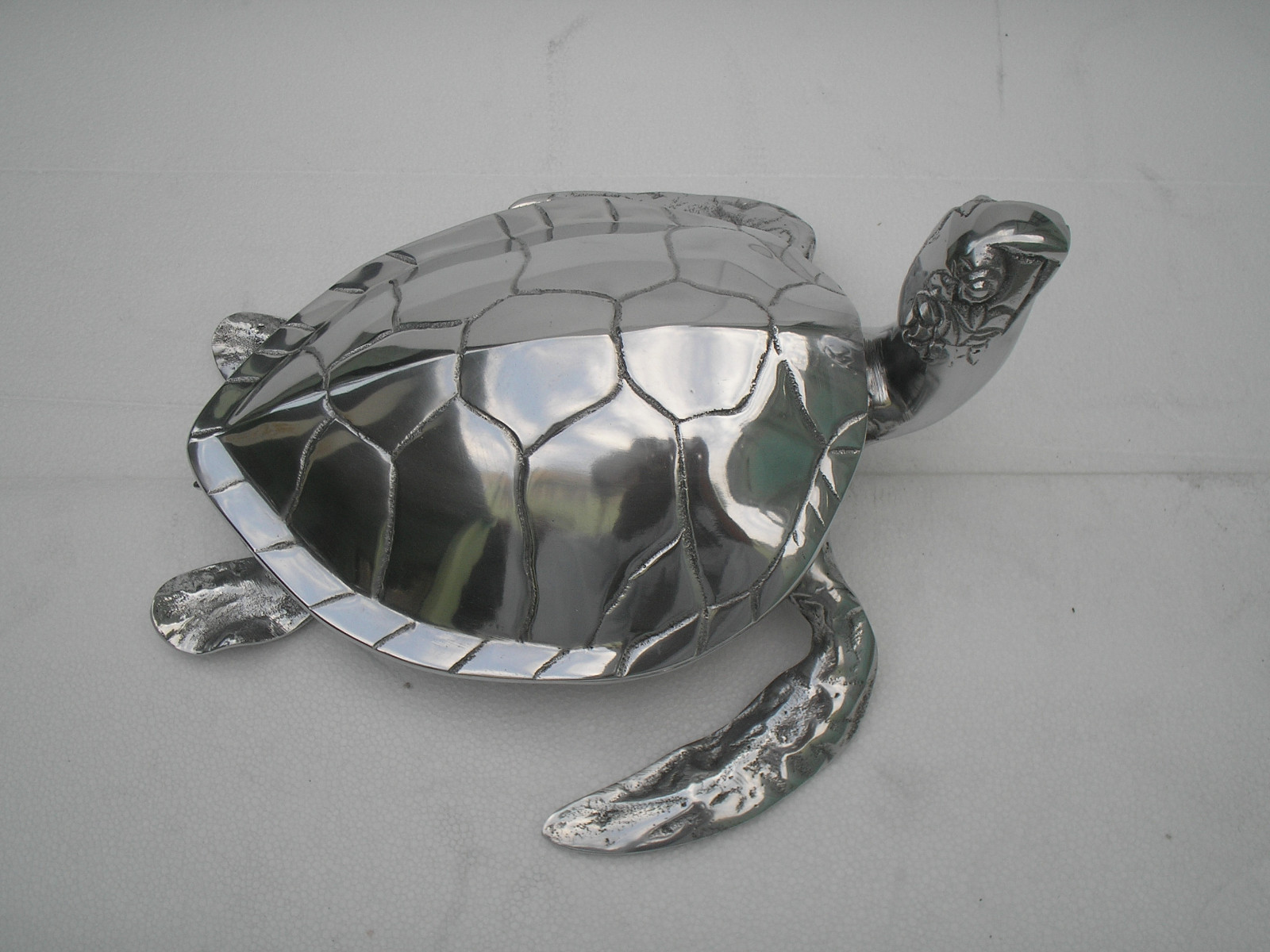 Large Metal Sea Turtle Statue Figurine Sculpture Tortoise 16 inches