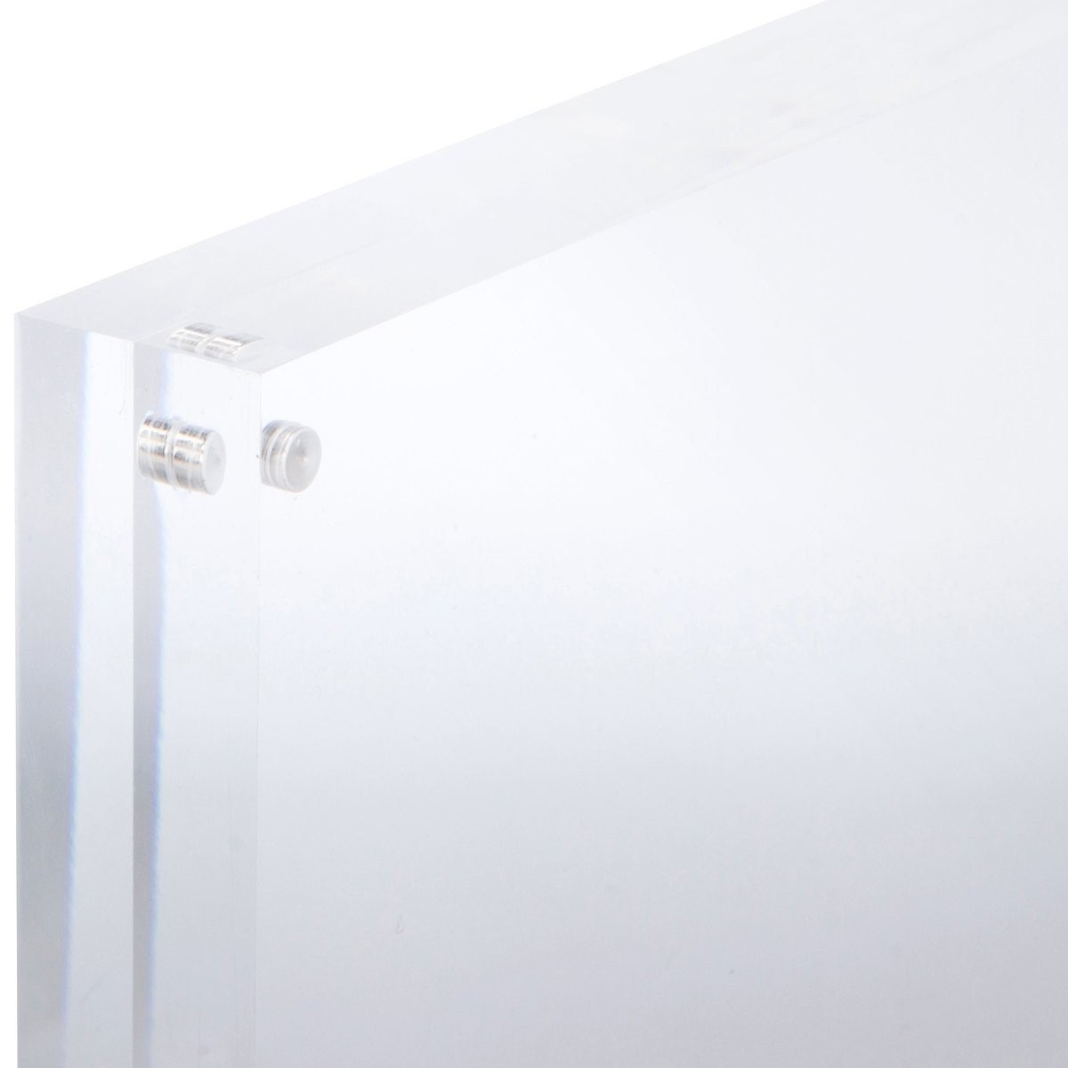 [3-Pack] SimbaLux® Acrylic Photo Frame 5” x 7” Free Standing Magnetic Lock
