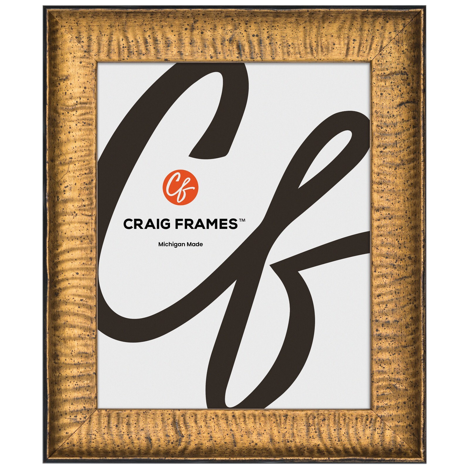 Craig Frames Safari, 1.5 Inches Wide Vintage Gold Picture Frame