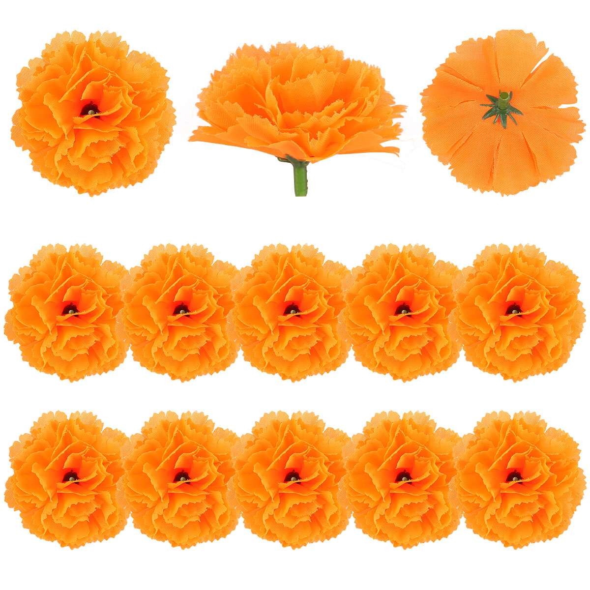 Artificial Silk Marigold Flower Head Wholesale Lot Wedding Event Party Halloween