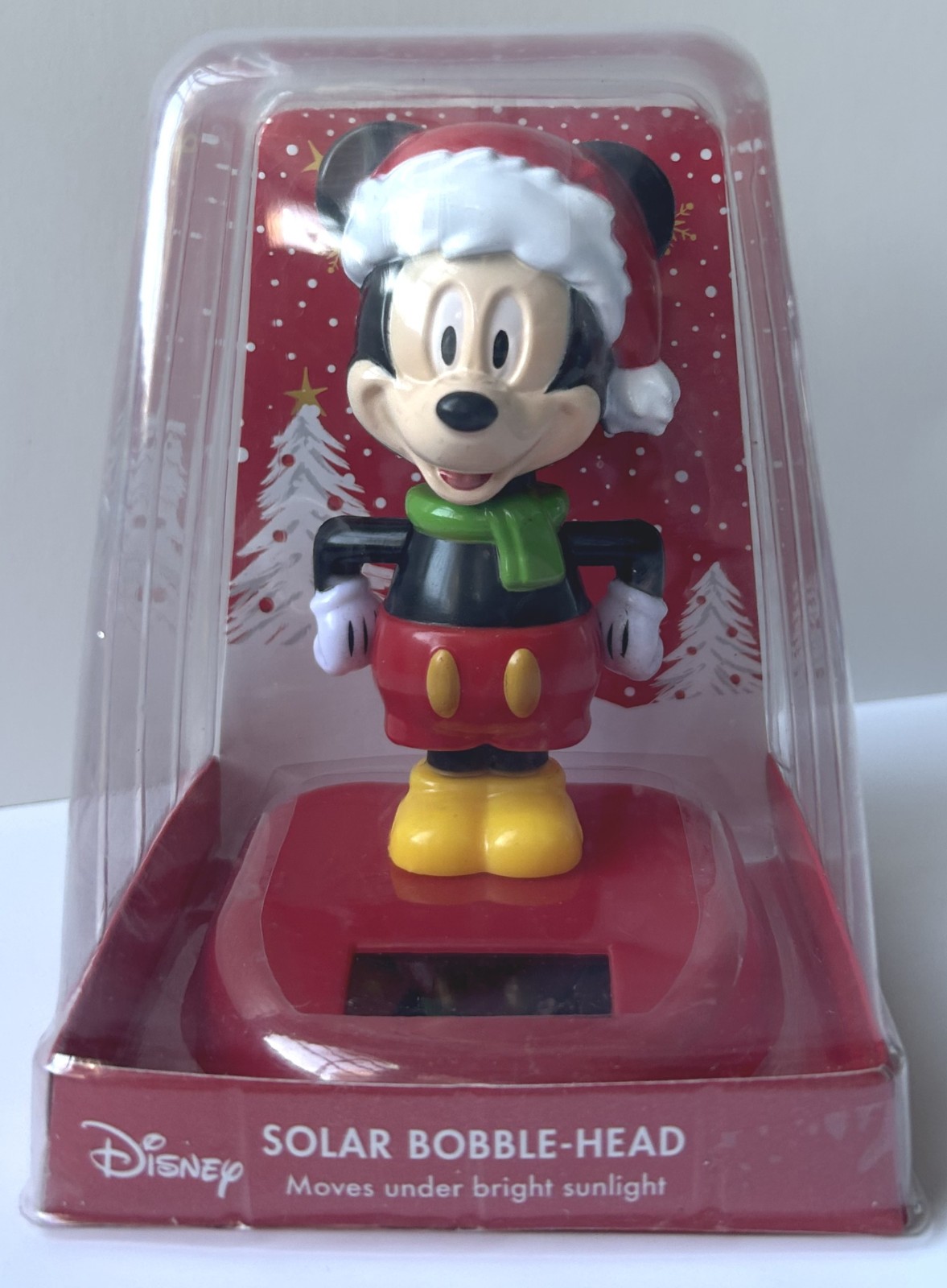 Disney Mickey Mouse Christmas Solar Dancing Bobble