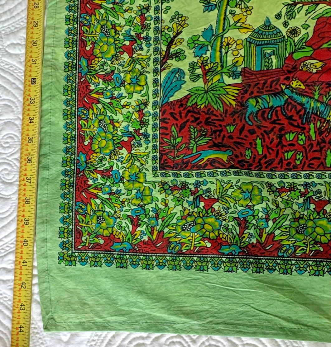 Tree of Life Green Hippie Tapestry Bohemian Wall Hanging Ethnic Decor 29×44&Prime;