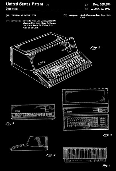 1983 – Personal Computer – Apple – Steven Jobs – Patent Art Poster
