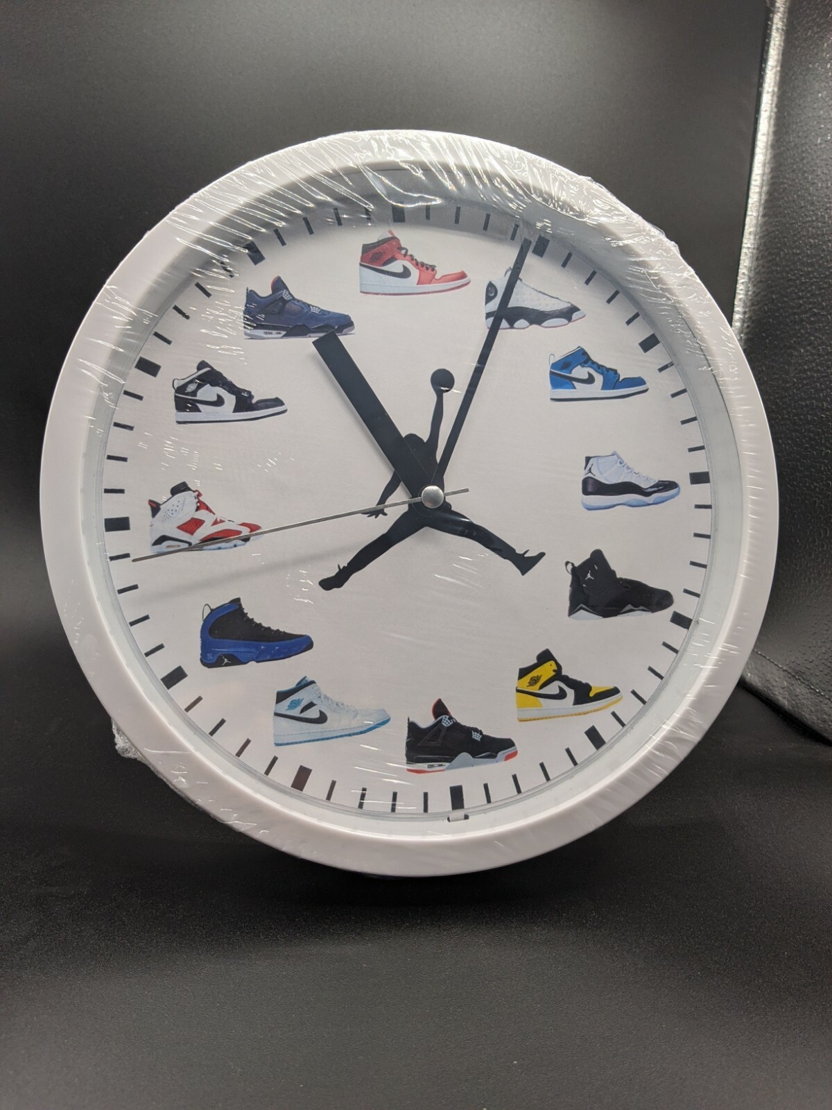 Nike Air Jordan Wall Clock Decor 22cm diameter plastic & glass