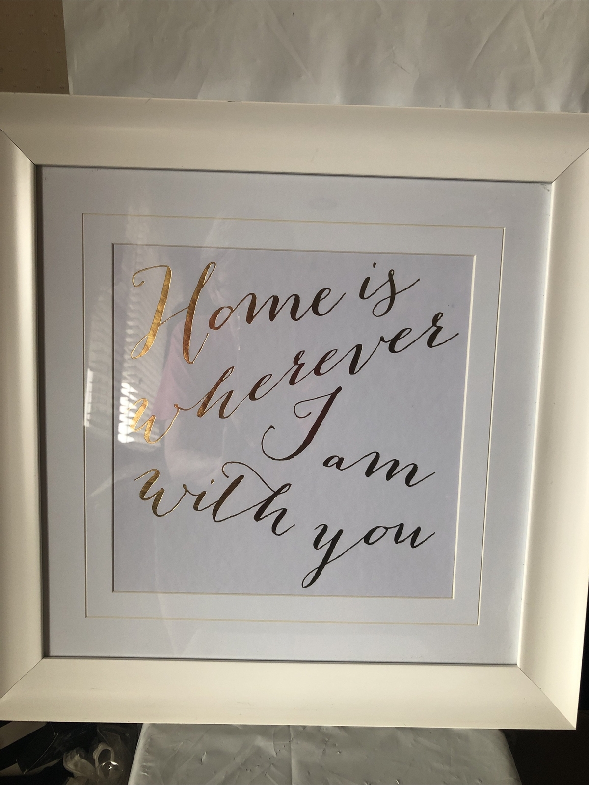 LOT 26 Studio “Home Is Wherever I Am With you “-Framed & Matted Picture-17”x17”