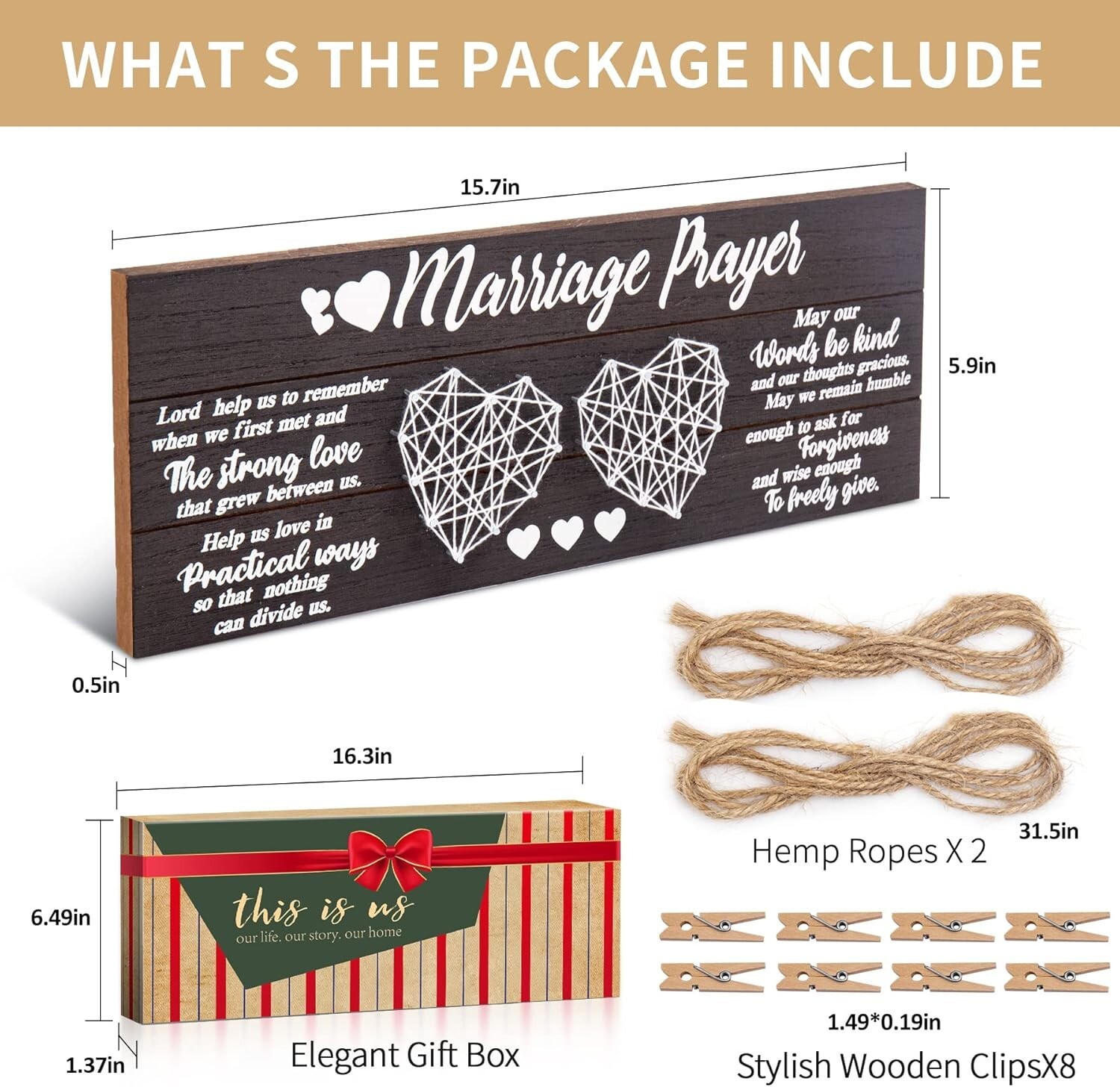 Elegant Wedding and Engagement Gifts for Couples – Photo Holder and Prayer Frame