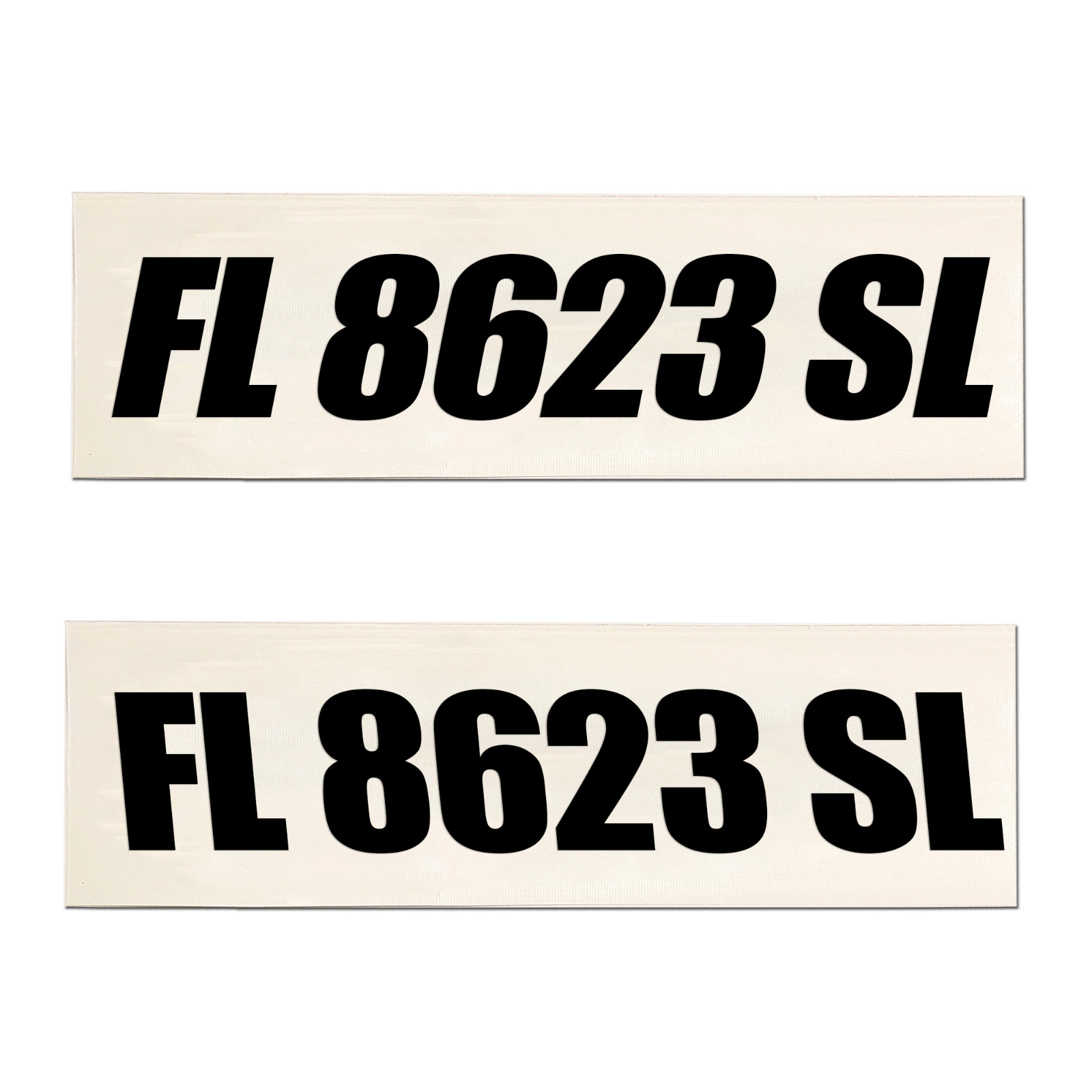 Boat Registration Numbers Vinyl Decal Set – 3&Prime; Tall USCG & State Compliant 772