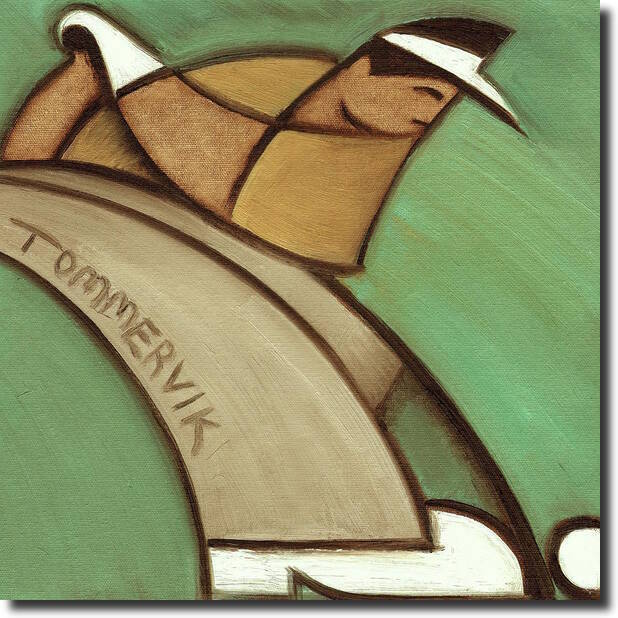 Tommervik Golf Wall Art Golfing Decor Golfer Teeing Off Sports Artwork Print