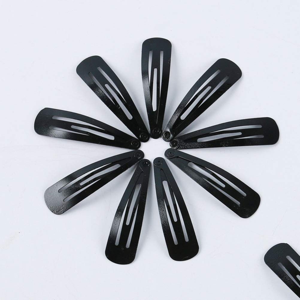 Simple Solid Color Snap Hair Side Clips Girls & Women