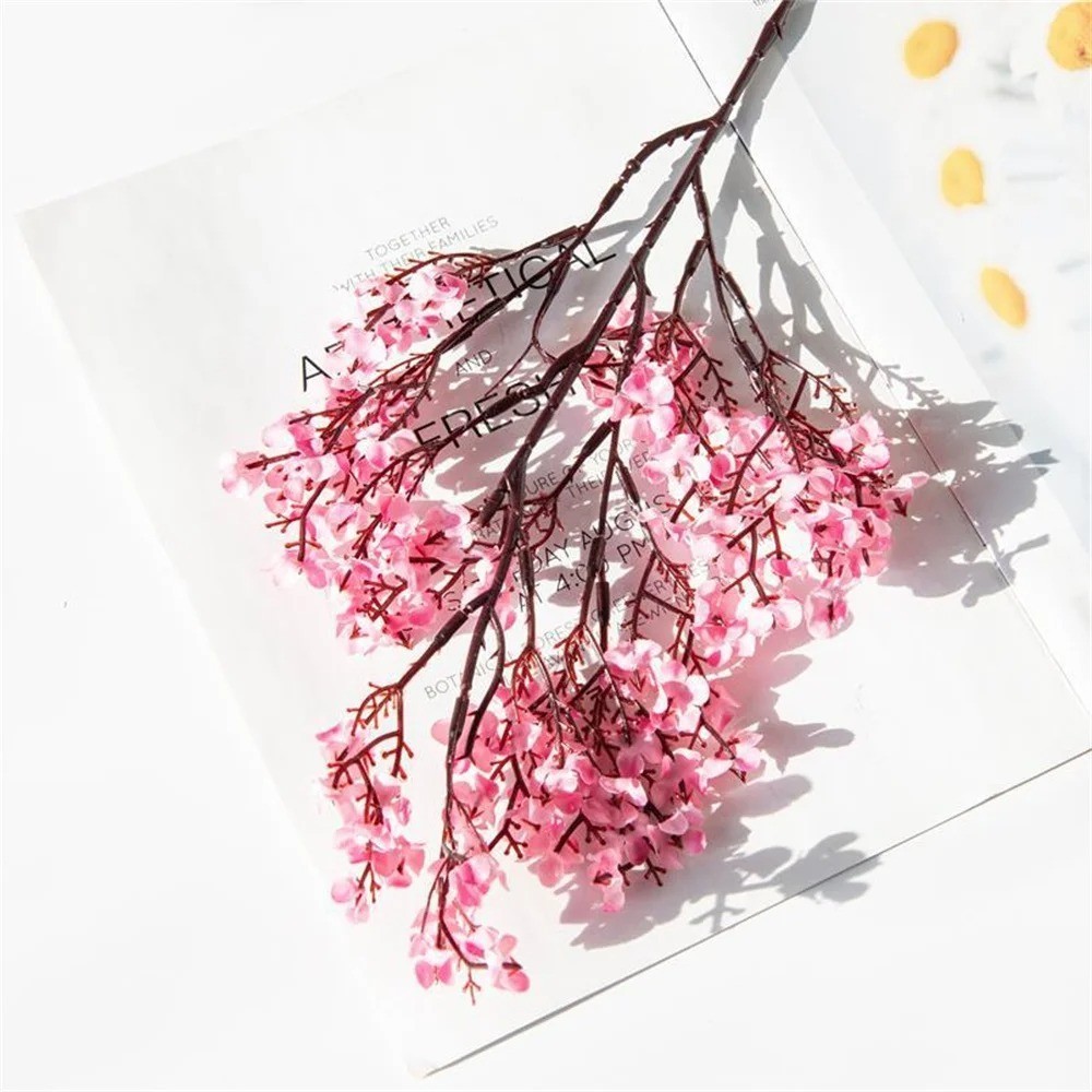 Artificial Flowers Cherry Blossoms Wedding Home Vase Decoration
