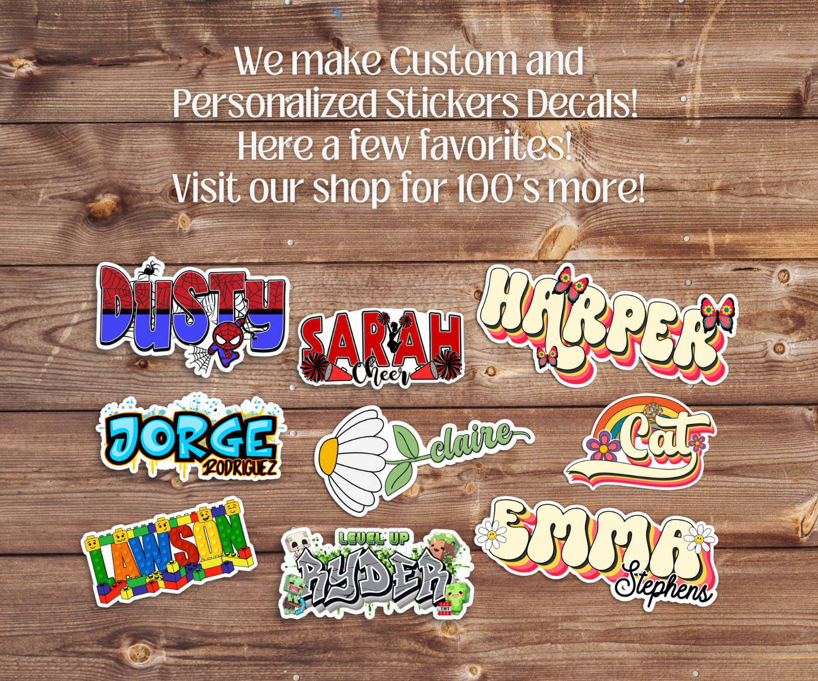 Custom Waterproof Name Labels for School, Daycare, Bottles, Lunchboxes